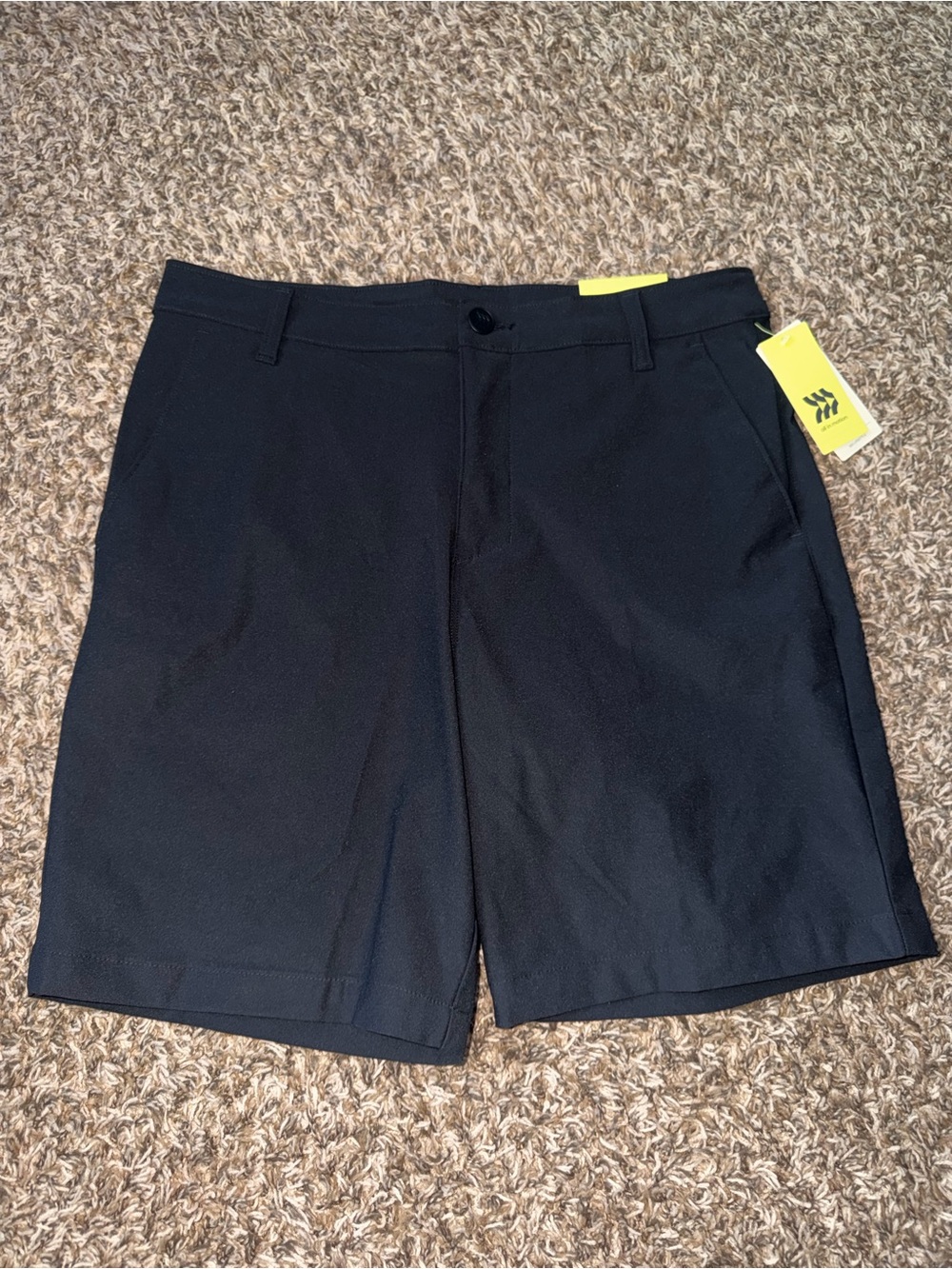 All in Motion Men's Black Performance Golf Shorts